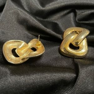 Vintage Earrings Costume Jewelry Gold